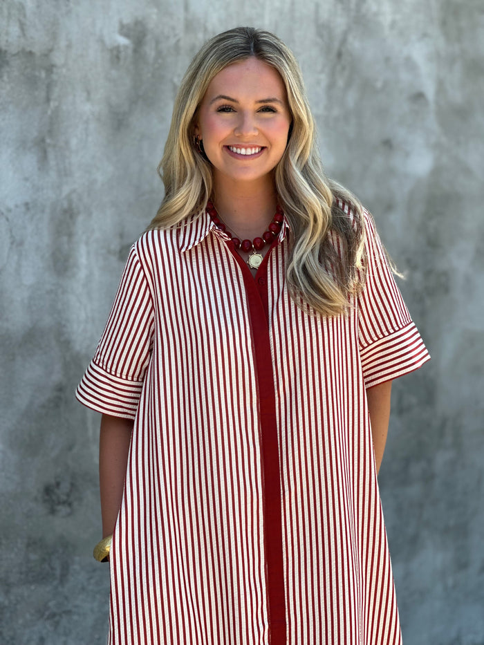 For The Better Maxi Dress in Brick