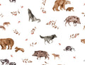 Forest Animals Off White - Family Fabrics B.V.