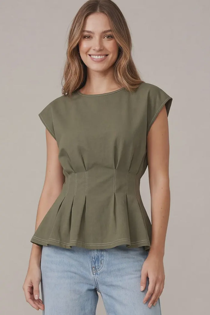 Forever Sweet Top in Olive Green