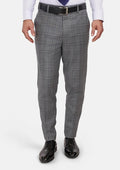 Fossil Grey Checked Pants - SARTORO