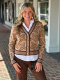 Found My Way Bow Top in Brown