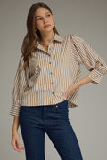 Framed In Love Brown Top