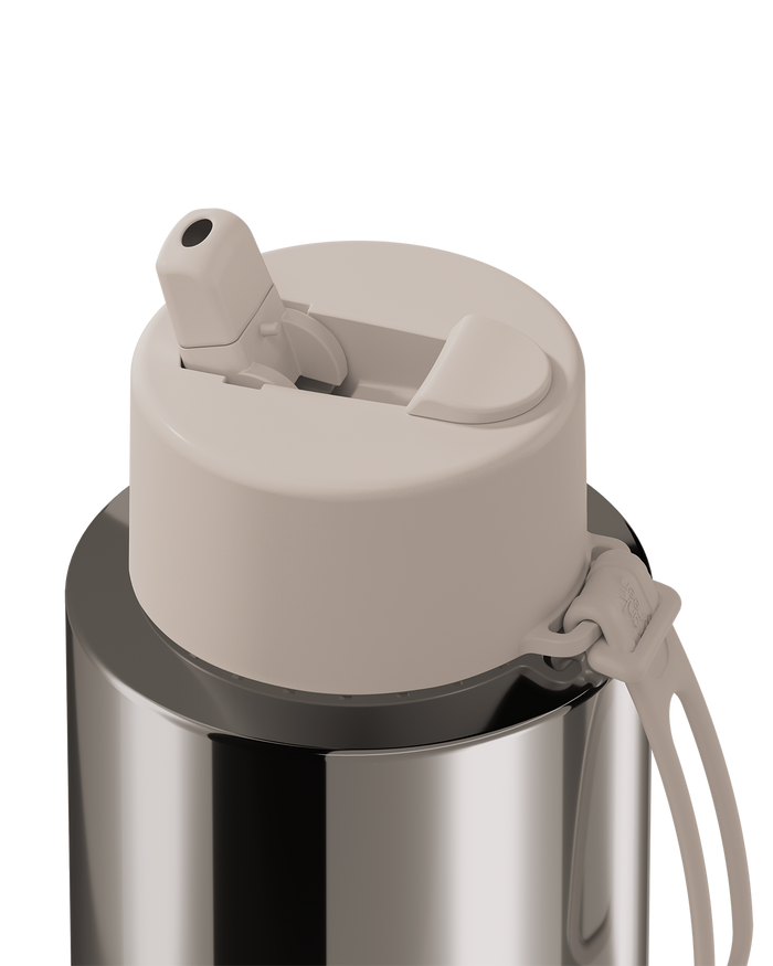 Frank Green Reusable Ceramic Bottle Chrome 1L (Moon Dust)