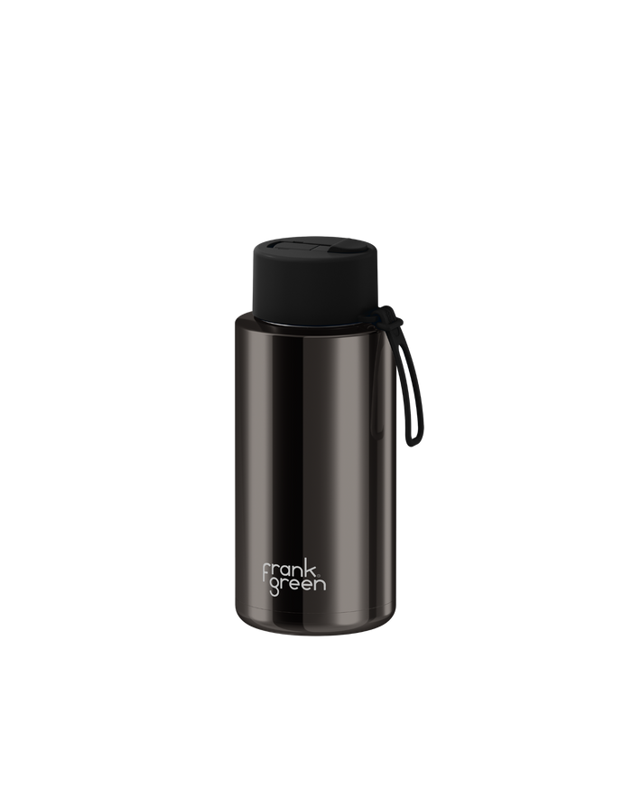 Frank Green Reusable Ceramic Bottle Chrome 1L (Shadow)