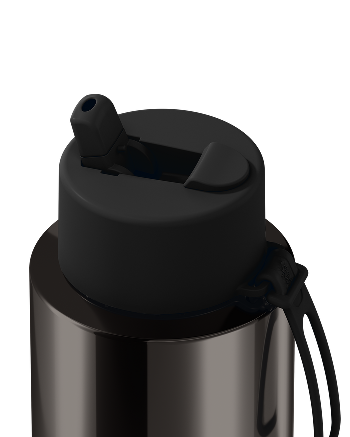 Frank Green Reusable Ceramic Bottle Chrome 1L (Shadow)