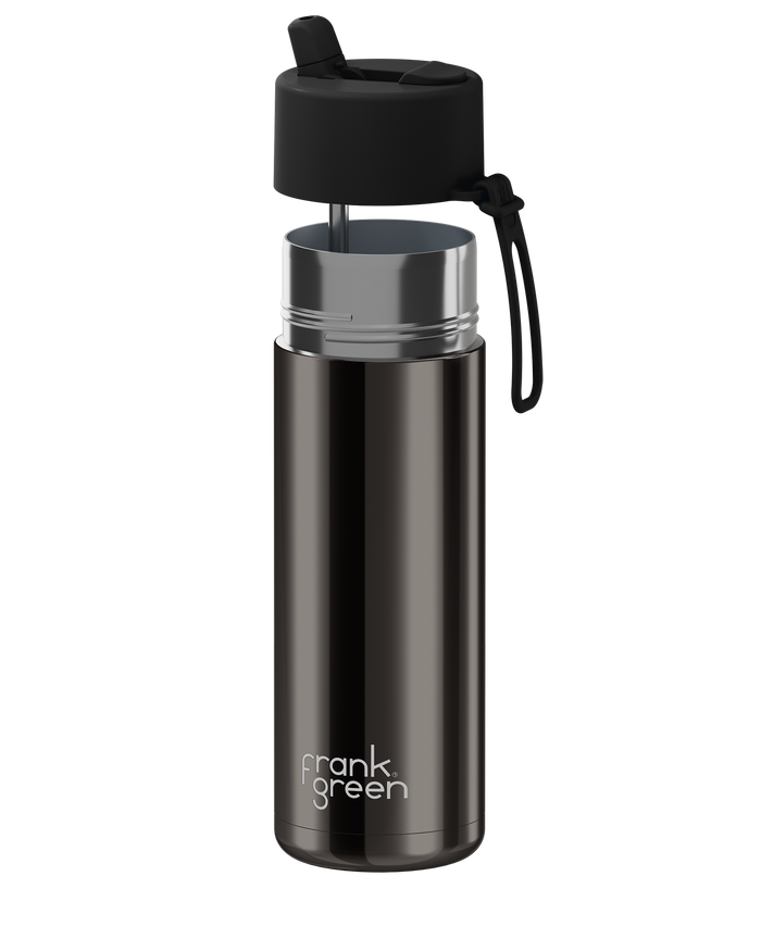 Frank Green Reusable Ceramic Bottle Chrome 595ml (Shadow)