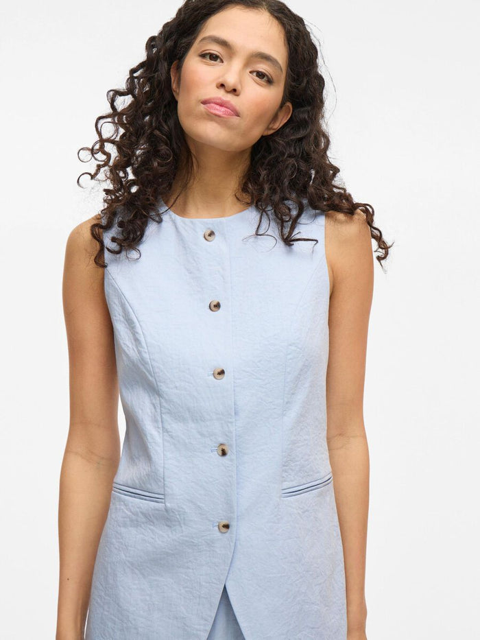 Frankie Tailored Waistcoat (Kentucky Blue)