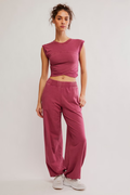 Free People Hot Shot Crossover Set in Brick
