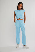 Free People Movement Hot Shot Set in Bright Blue