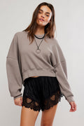 Free People Skyline Tee in Petrified Wood