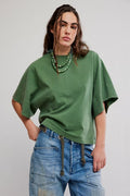 Free People WTF Atlas Dolman Top in Forest Fairy