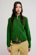 Free People WTF On It Half Zip in Forest Fairy