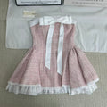 French-style retro princess puff-sleeved dress