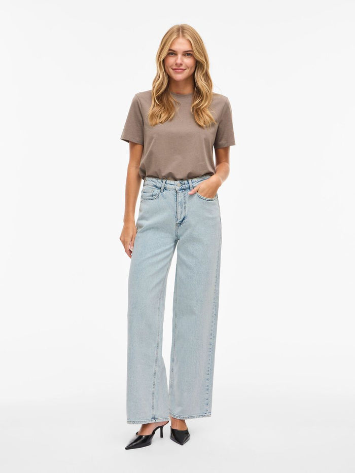 Freya Wide Leg Jeans Long (Light Blue Denim)