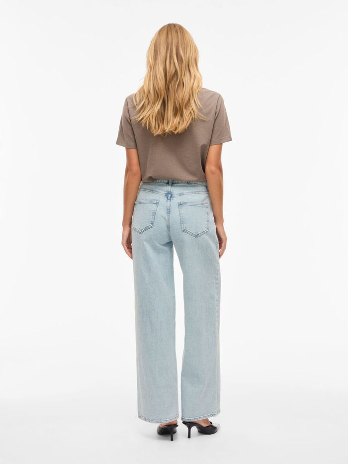 Freya Wide Leg Jeans Long (Light Blue Denim)
