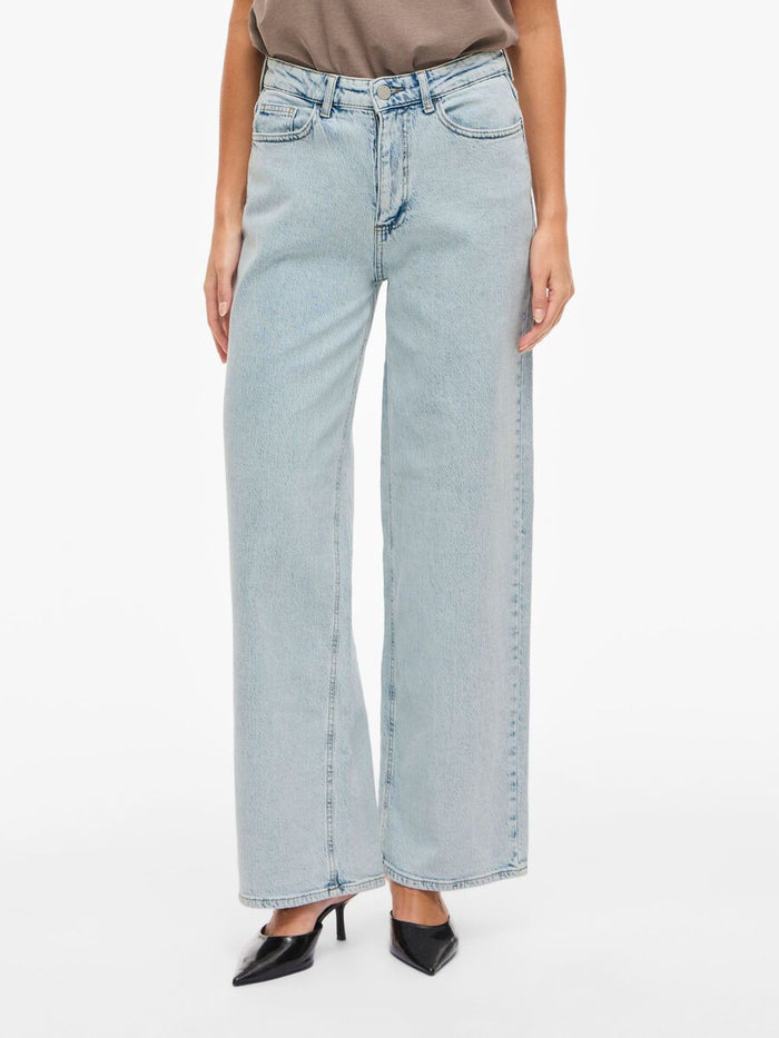 Freya Wide Leg Jeans Long (Light Blue Denim)