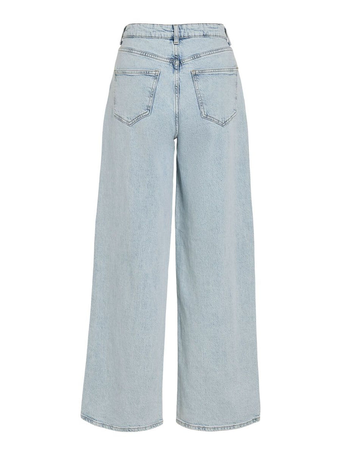 Freya Wide Leg Jeans Long (Light Blue Denim)