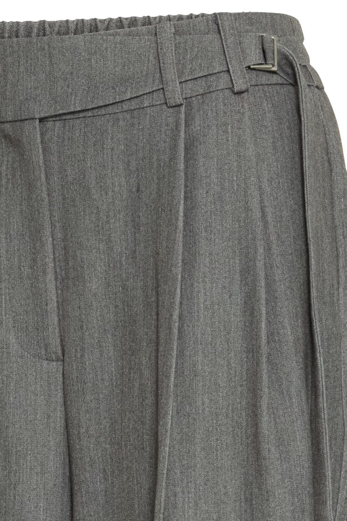 Frida Wide Leg Trousers (Grey)
