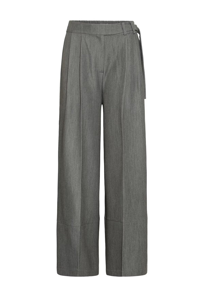 Frida Wide Leg Trousers (Grey)