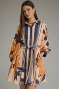 From Here On Floral Navy Mini Dress
