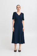 Gabby Midi Dress (Total Eclipse)