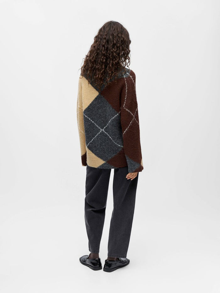 Gayle Knitted Jumper (Dark Grey Melange)