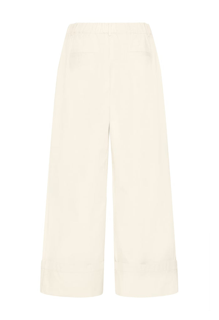 Gemma Wide Leg Trousers (Almond)
