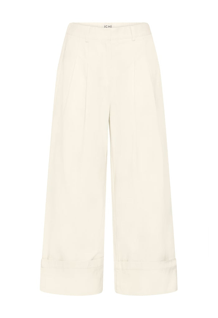 Gemma Wide Leg Trousers (Almond)