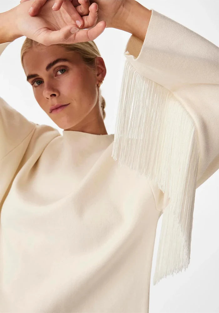Gina Fringe Jumper (Birch)
