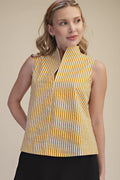 Going Place Yellow Stripe Top