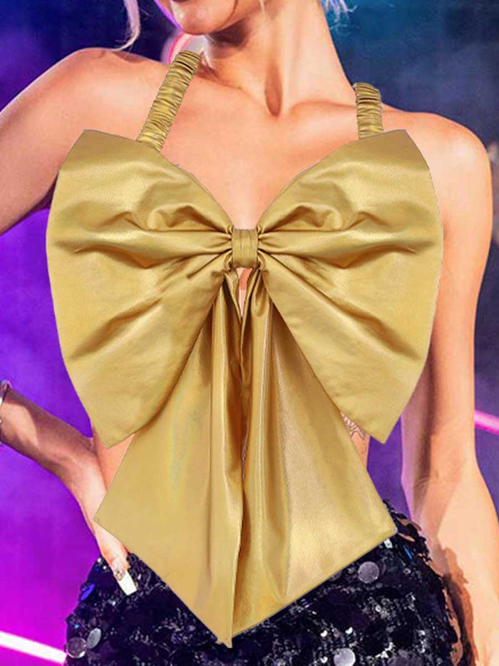 Gold Bow Reflective Camisole