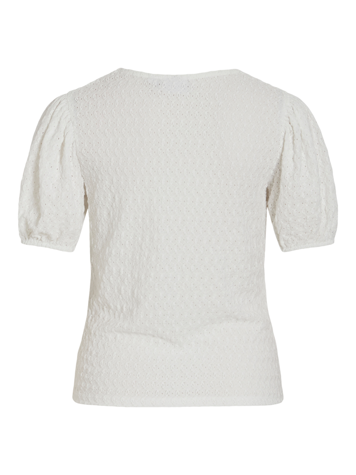 Greta V-Neck Top (Cloud Dancer)