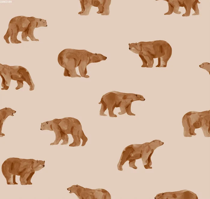 Grizzly Bear Almond - Family Fabrics B.V.