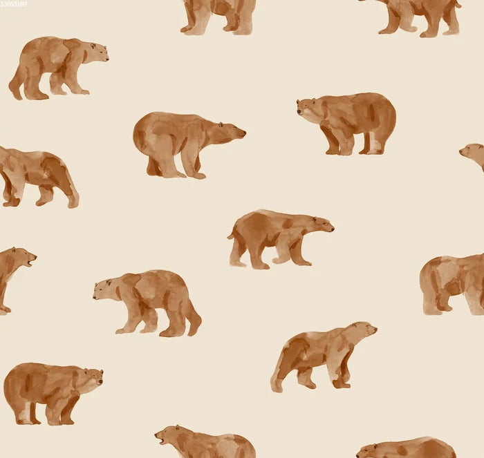 Grizzly Bear Sand - Family Fabrics B.V.
