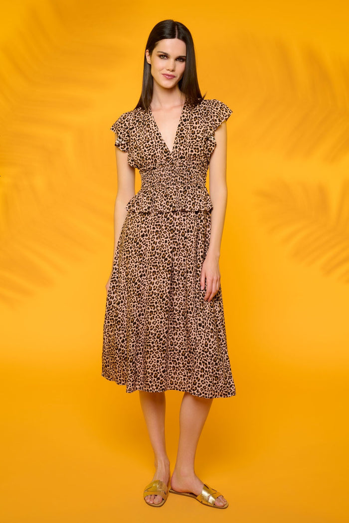 Grizzly Midi Dress (Animal Print)