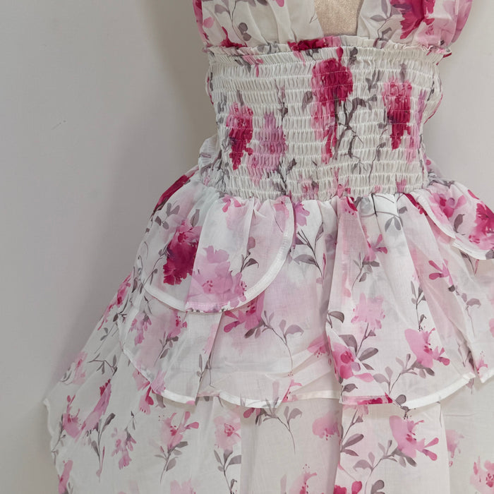Halter-neck Floral Dress