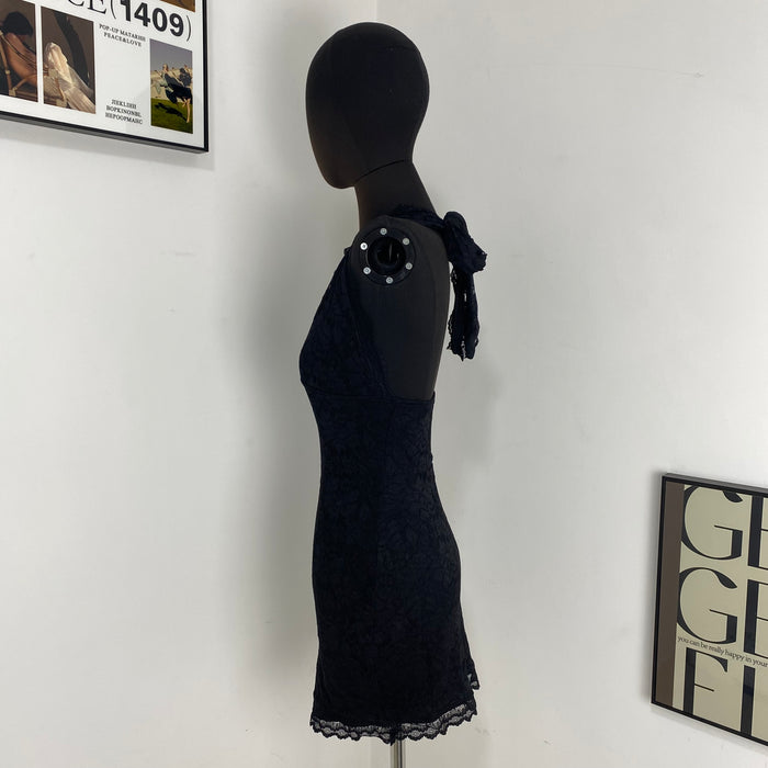 Halter Neck Lace Dress
