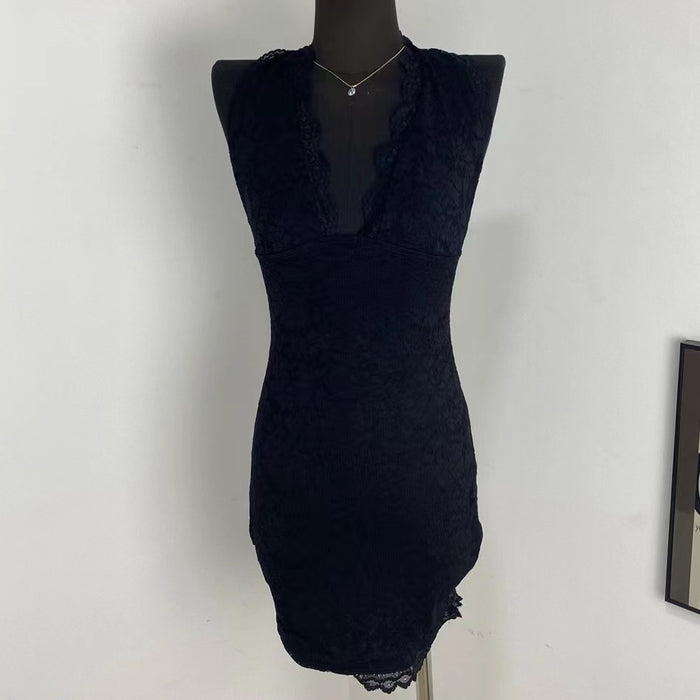 Halter Neck Lace Dress