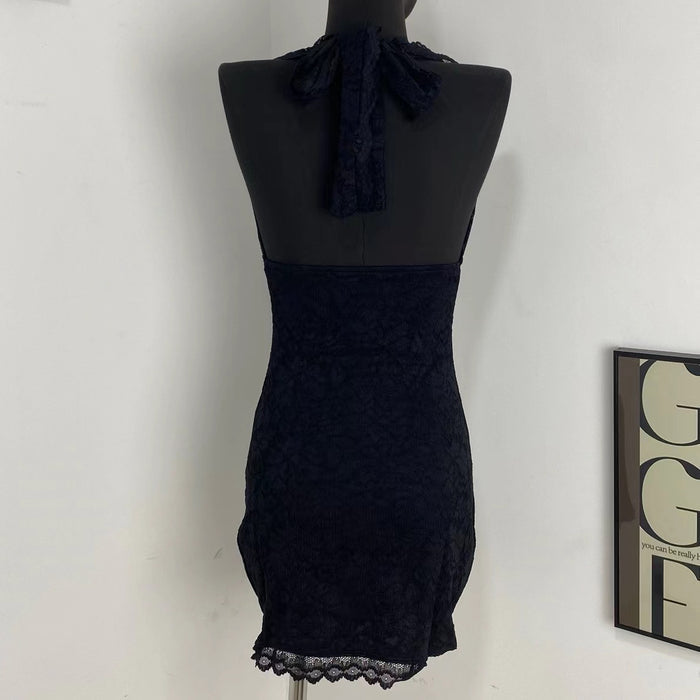 Halter Neck Lace Dress