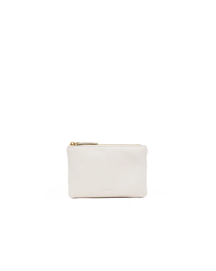Hammitt Viva Pouch in Calla Lily White/Brushed Gold