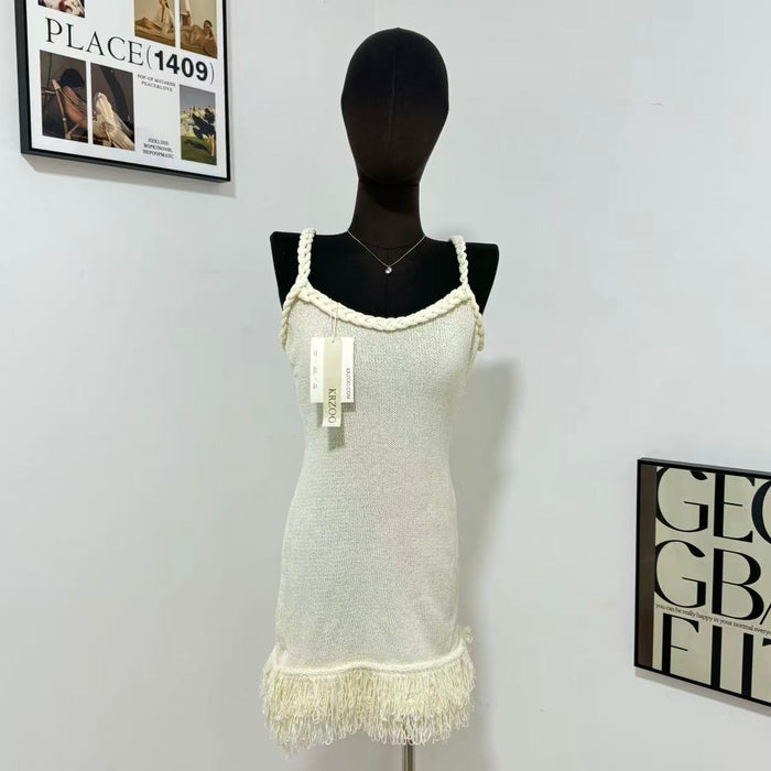 Hand-Woven Braided Rope Dress