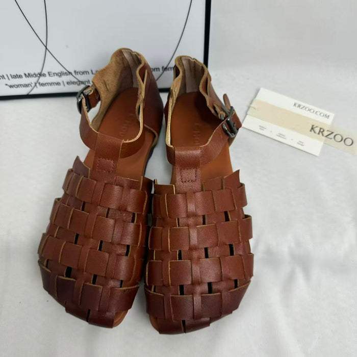 Hand-woven Genuine Leather Shoes