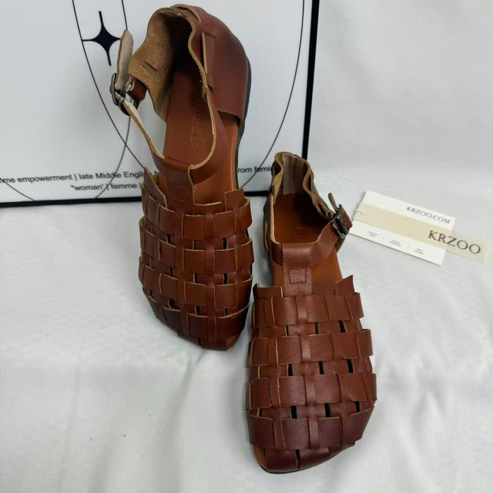 Hand-woven Genuine Leather Shoes