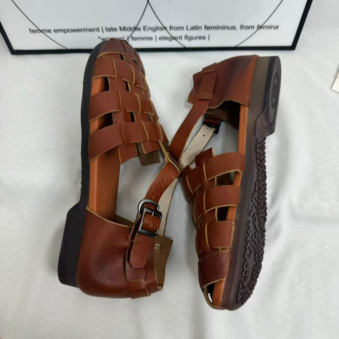 Hand-woven Genuine Leather Shoes