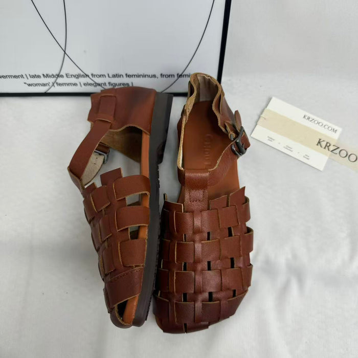 Hand-woven Genuine Leather Shoes