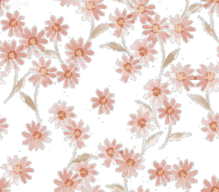Happy Flowers Pink - Family Fabrics B.V.