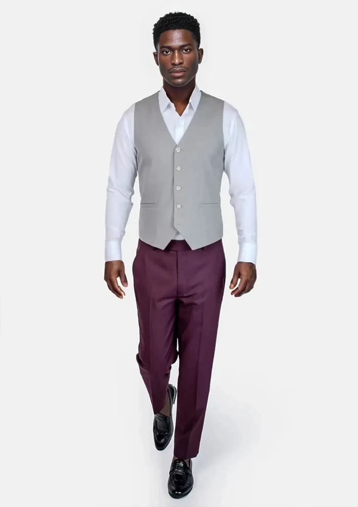 Harbor Grey Vest - SARTORO