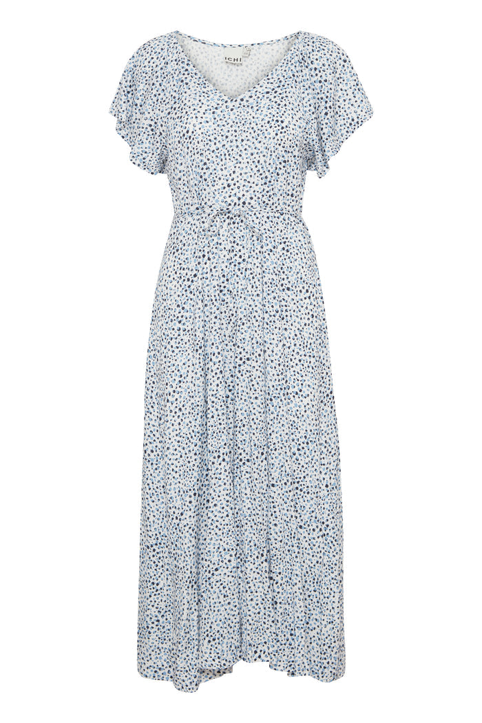 Hayley Short Sleeve Dress (Della Robia Blue Dot)