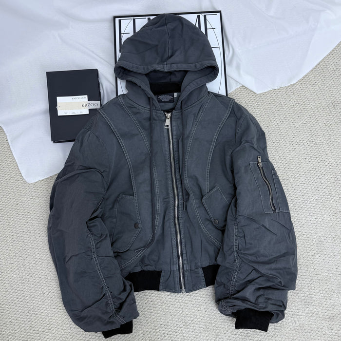 Heavy-Duty Pleated Cotton Jacket
