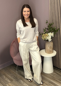 Helena Knit Top (Oatmeal Melange)